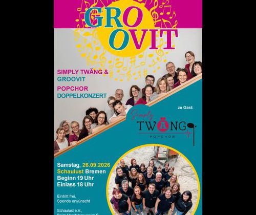 Groovit Doppelkonzert mit Simply Twäng